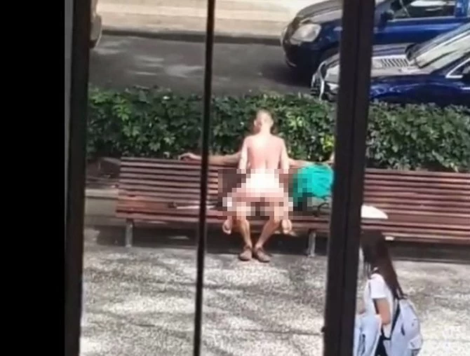 Police in bust naked couple having sex in front of a SCHOOL in broad daylight