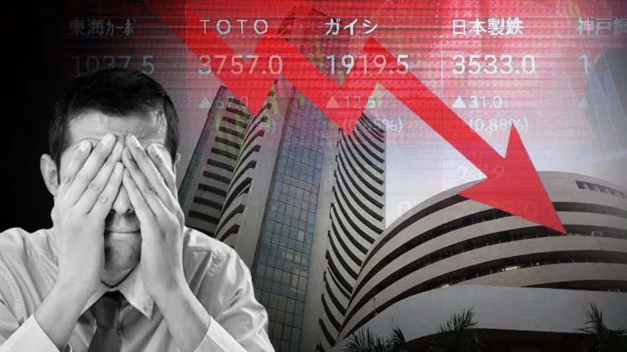 Indian Stock Market Crashes: Sensex Drops 900 Points Amid Global Tensions