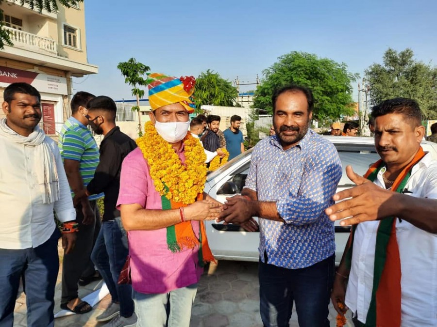 भाजपा के प्रदेश मंत्री श्रवणसिंह बगड़ी का जगह—जगह अभिनंदन, रैली निकाली 