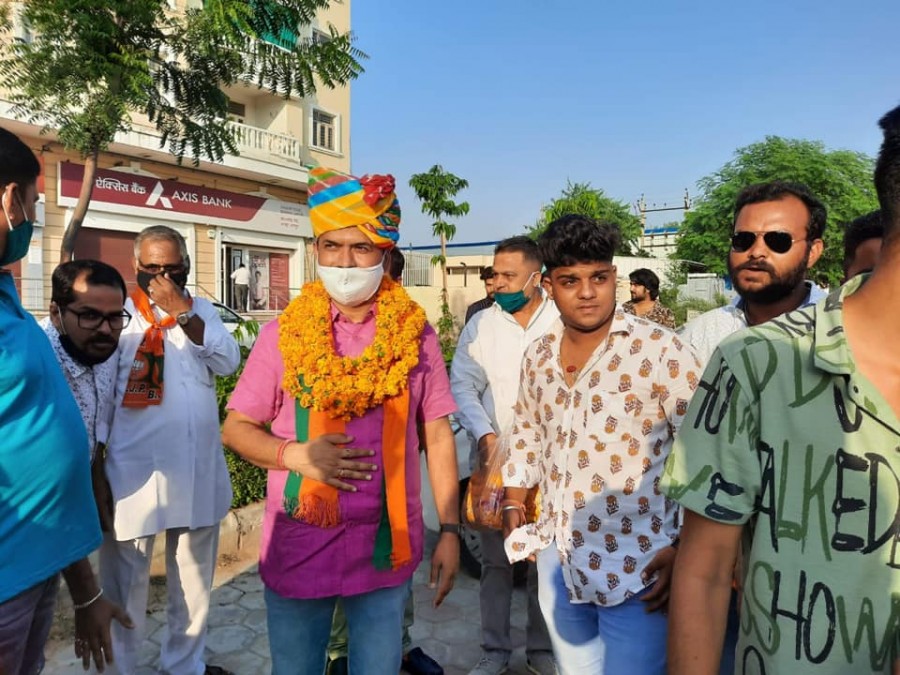 भाजपा के प्रदेश मंत्री श्रवणसिंह बगड़ी का जगह—जगह अभिनंदन, रैली निकाली 