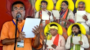 Bengal's New Era: Suvendu Adhikari Sworn In as CM with 5 Ministers