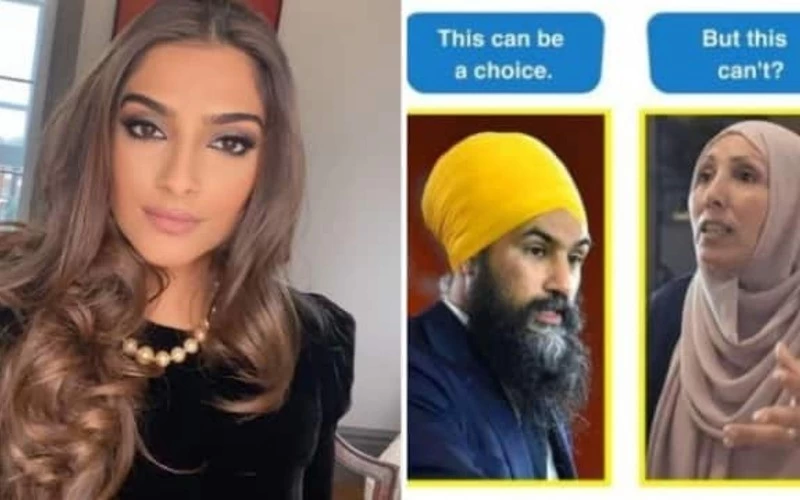 सोनम कपूर ने कर्नाटक विवाद पर उठाया सवाल, पगड़ी चॉइस है तो हिजाब क्यों नहीं?