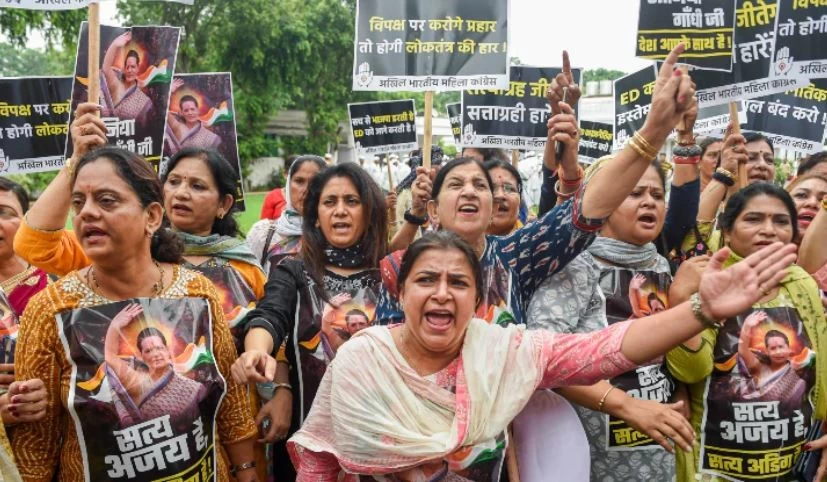 Sonia Gandhi reaches ED office, Congress stages walkout in Parliament