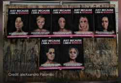 Pics of 'bruised' Sonia, Michelle used by Italian artist to show gender violence