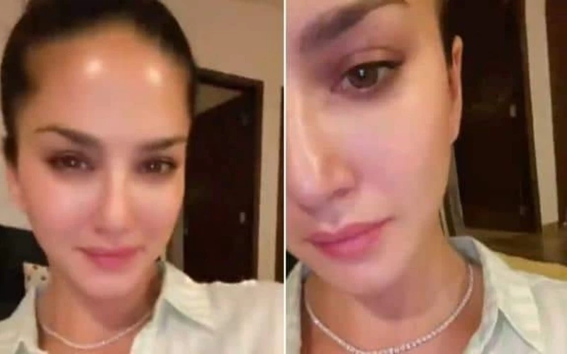 Sunny Leone received a diamond necklace from her husband Daniel Weber celebrating 10 years of marriage