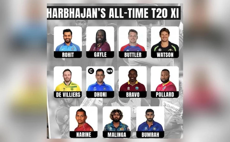 Harbhajan Singh names his all-time T20 XI