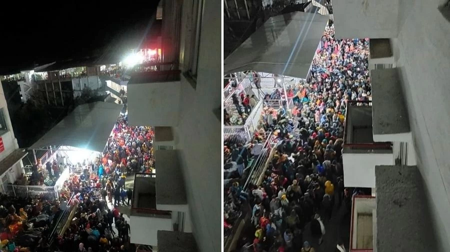 Stampede in Vaishno Devi Temple 12 people killed so far many seriously injured