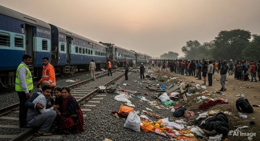 Mirzapur Train Tragedy: Devotees Hit by Kalka Express