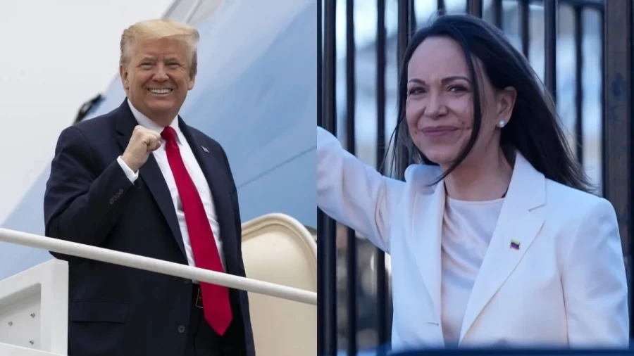 मचाडो ने ट्रंप को सौंपा अपना नोबेल शांति पुरस्कार, वेनेजुएला के भविष्य पर हुई चर्चा