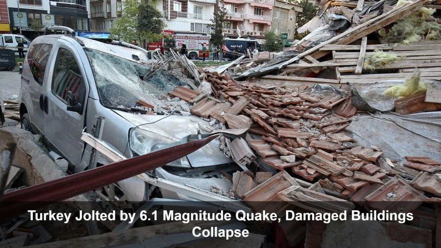 Turkey Jolted by 6.1 Magnitude Quake, Damaged Buildings Collapse