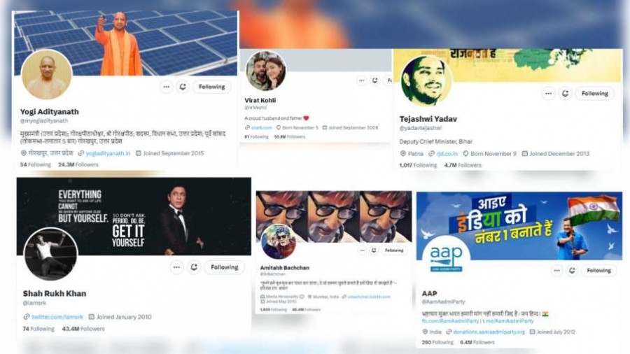 Twitter Blue Tick Blue tick cleared on Twitter, from CM Yogi, Rahul