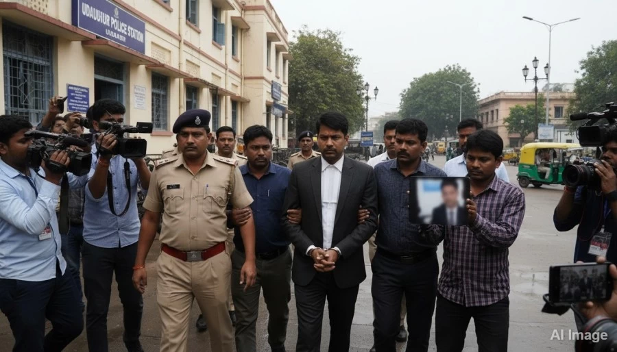 उदयपुर: बीजेपी महिला नेता को एआई वीडियो से धमकी, वकील गिरफ्तार