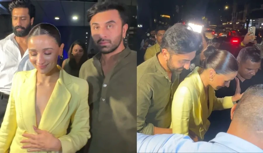 Ranbir Kapoor Protects Alia Bhatt From Crowd: Viral Video Wins Hearts