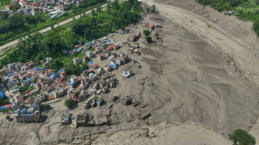 Nepal Flood Damage Report: 55 km Road and 33 Bridges Destroyed, Trade Halted