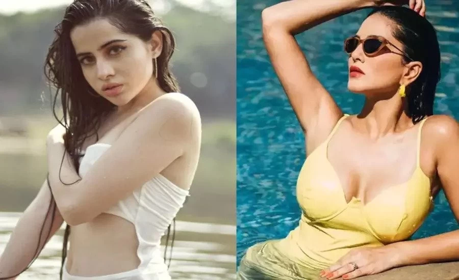 Sunny Leone paled in front of Urfi's boldness, people said - she is wearing a mosquito net dress