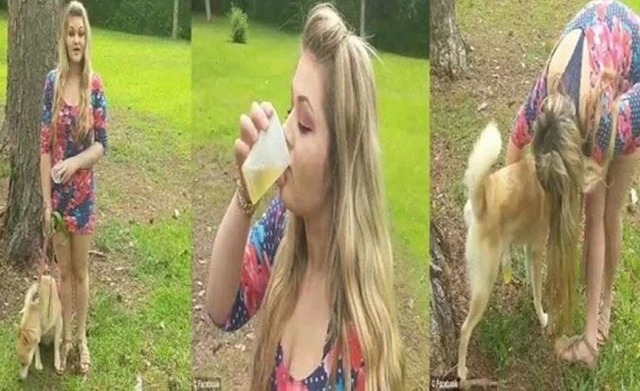 हर रोज कुत्ते का यूरिन पीती है यह खूबसूरत लड़की, कारण जानकर रह जाएंगे हैरान