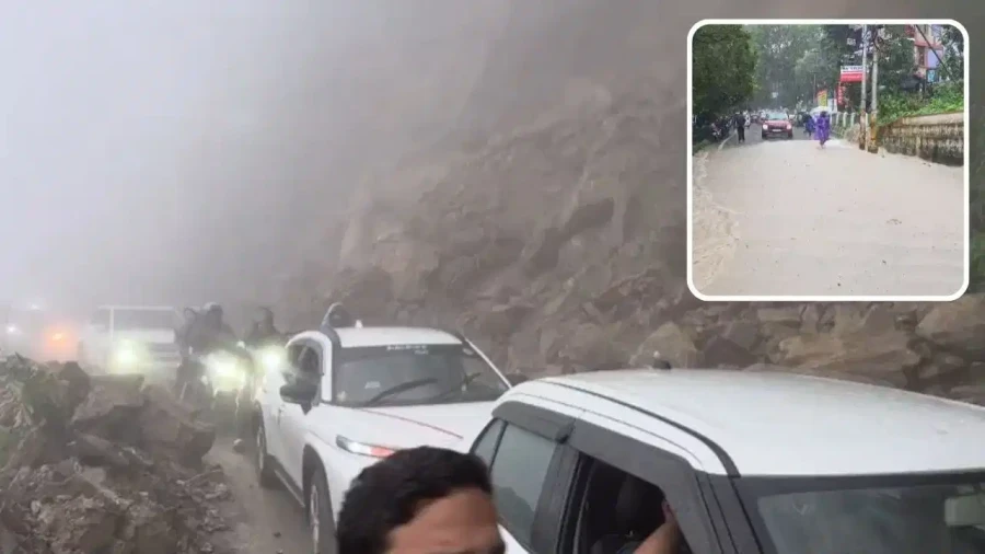 उत्तराखंड में बारिश का तांडव: 2 जिलों में रेड अलर्ट, स्कूल बंद और 17 सड़कें ठप