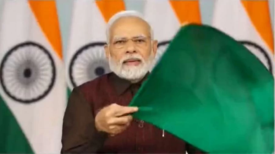 PM Modi flagged off the country's 9th Vande Bharat Express, said- India will become a developed nation by 2047