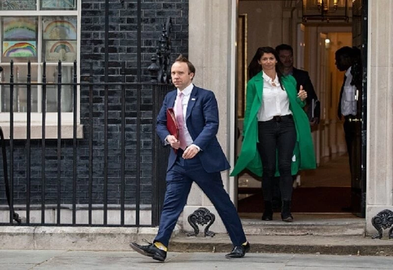 Private pictures of UK Health Secretary with colleague leaked, seen kissing