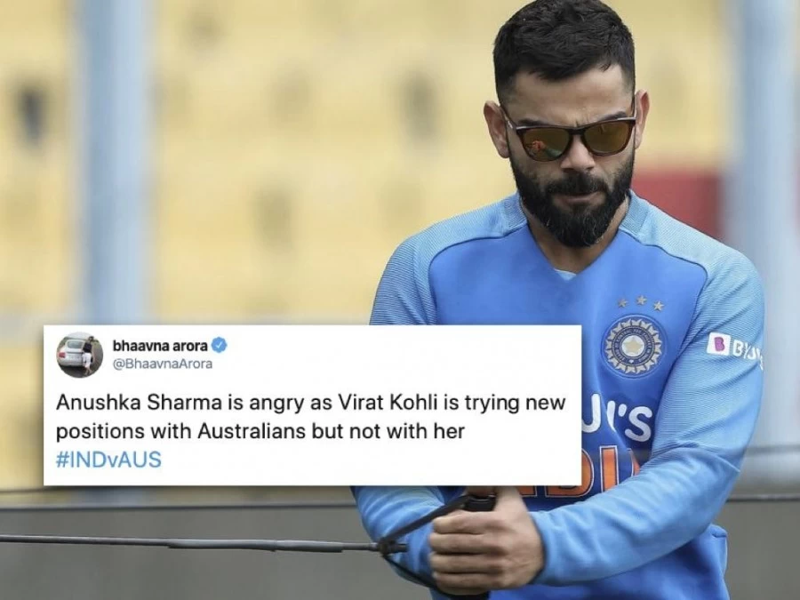 Author jokes about Kohli's batting position involving Anushka; fans say 'Not funny'