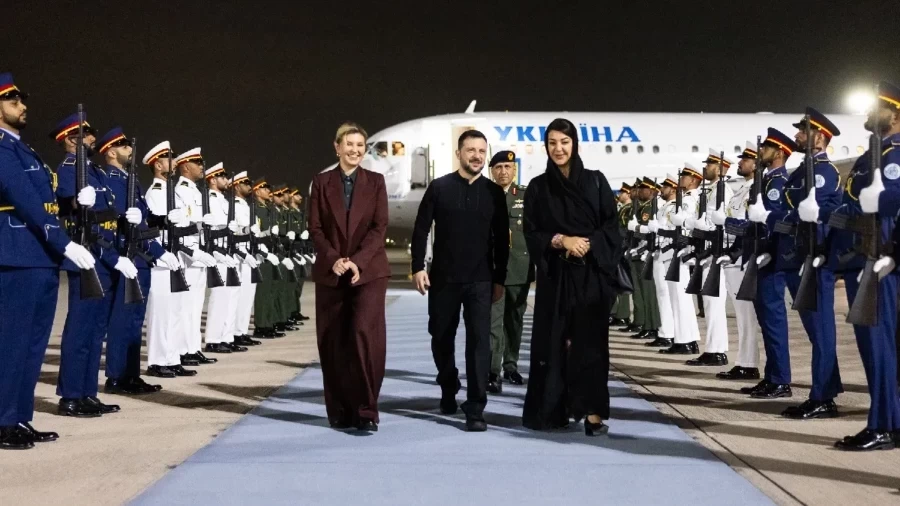 Ukrainian President Zelensky reached the United Arab Emirates amid the war with Russia