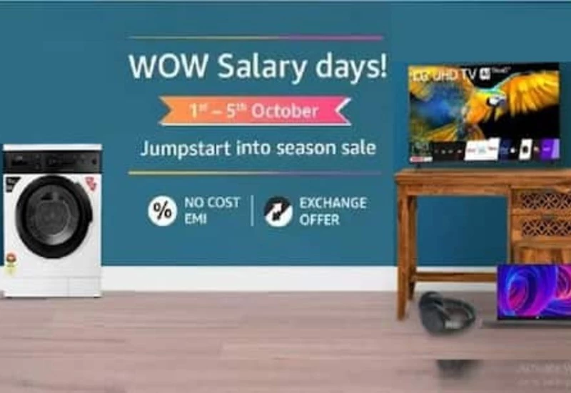 5 अक्टूबर तक Amazon पर 50% तक डिस्काउंट सेल, आधी कीमत पर मिलेगे TV, फ्रिज, AC