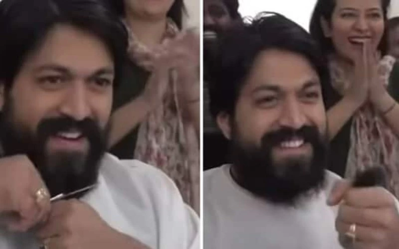 2 star 'Rocky Bhai' Yash's wife shaves her beard, looks amazing in viral  video